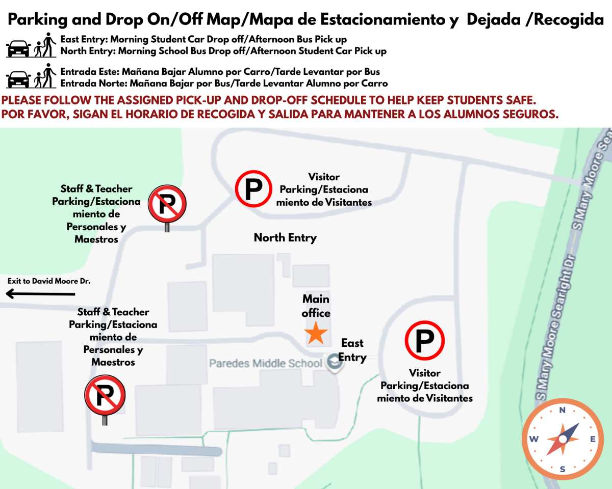 Parking and Drop Off Map